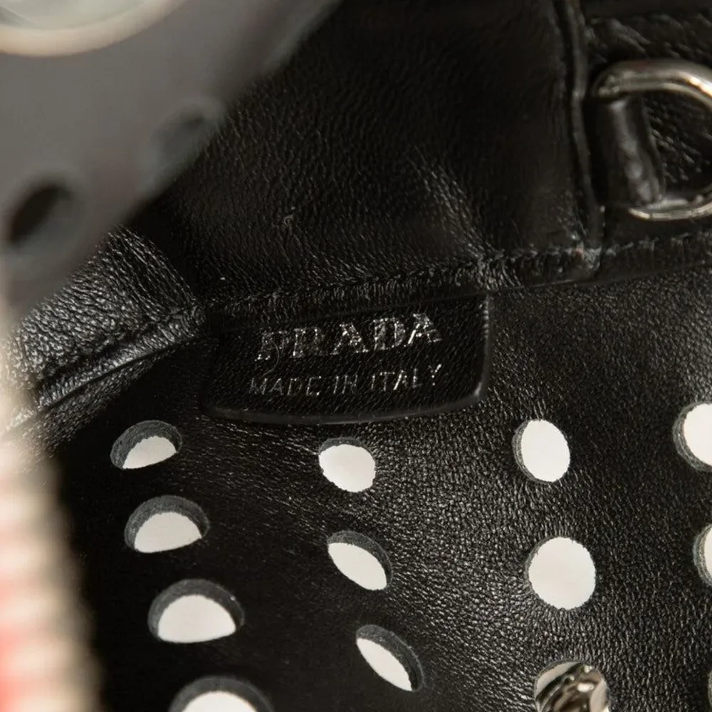 Prada City Fori Triangle Logo Tote